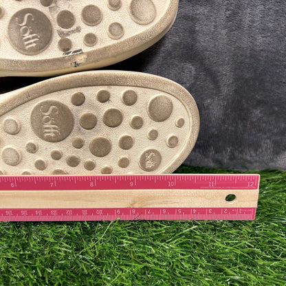 Sofft Somers III Womens 8.5 M Brown Leather Shoes Sneakers Slip On Casual Work