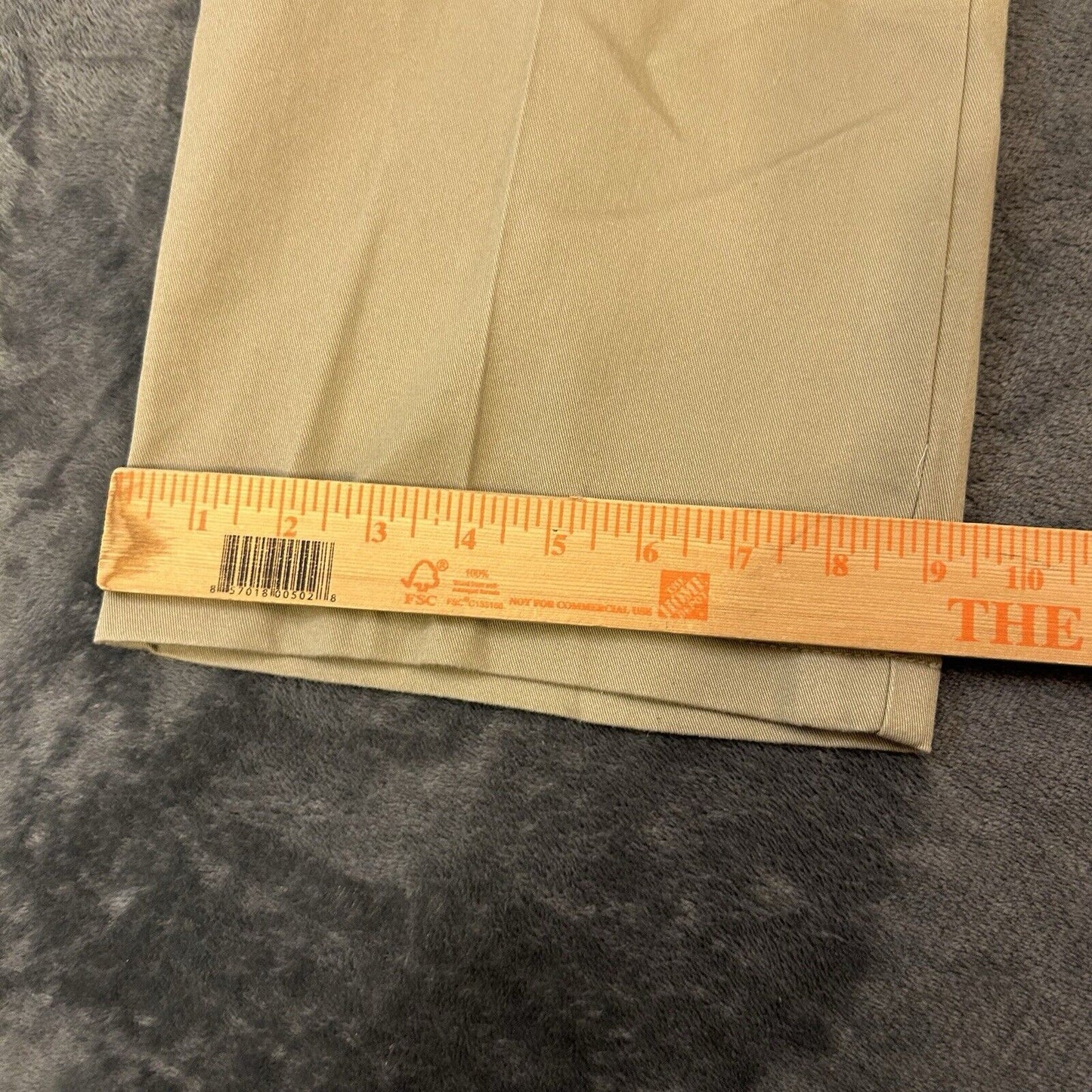 St Johns Bay Chino Pants Mens 40x30" Brown Straight Leg Work Classic Fit Stretch