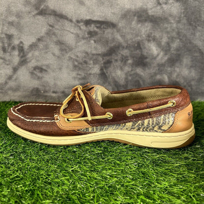 Sperry Top Sider Loafer Womens 9.5 M Brown Leather Boat Shoes Casual Outdoor