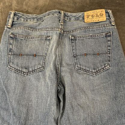 Polo Ralph Lauren Jeans Womens 20 31x32” Blue 381 Slim Straight Denim Pants