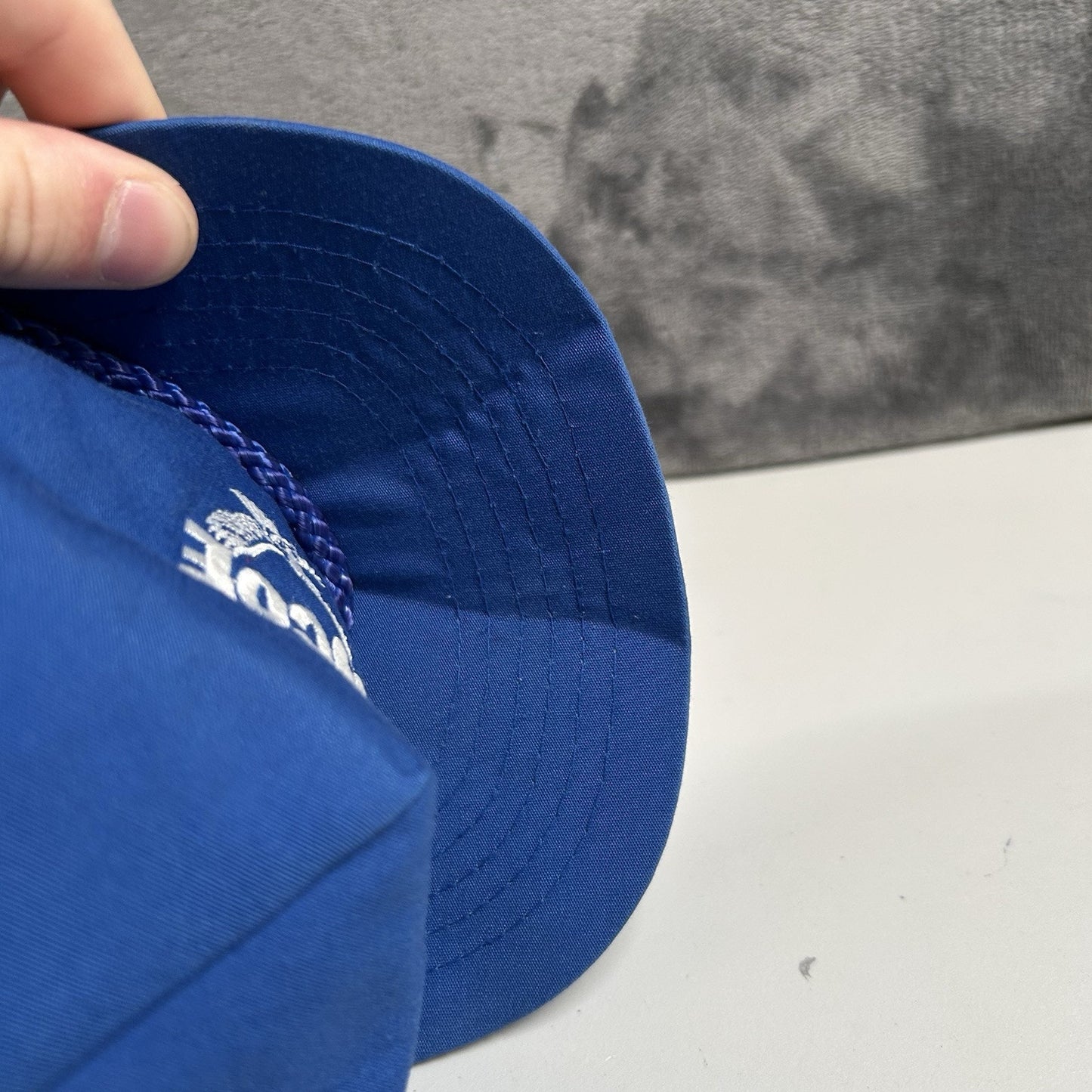 Vintage Glencoe Hat Cap Mens Strap Back Blue Rope Otto Cap Retro Adjustable