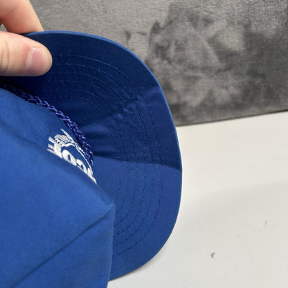 Vintage Glencoe Hat Cap Mens Strap Back Blue Rope Otto Cap Retro Adjustable