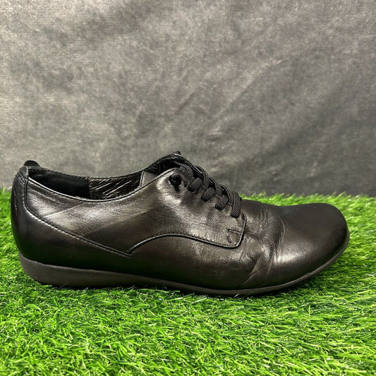 Josef Seibel Nally 11 Womens 9 Black Shoes Sneakers Leather Lace Up Casual