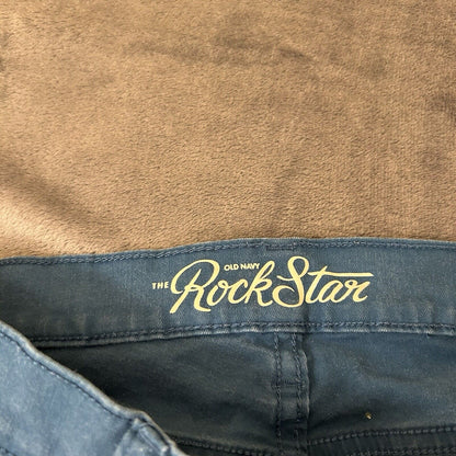 Old Navy Rock Star Pants Womens 4 25x28" Blue Jeans Stretch 5 Pocket Casual