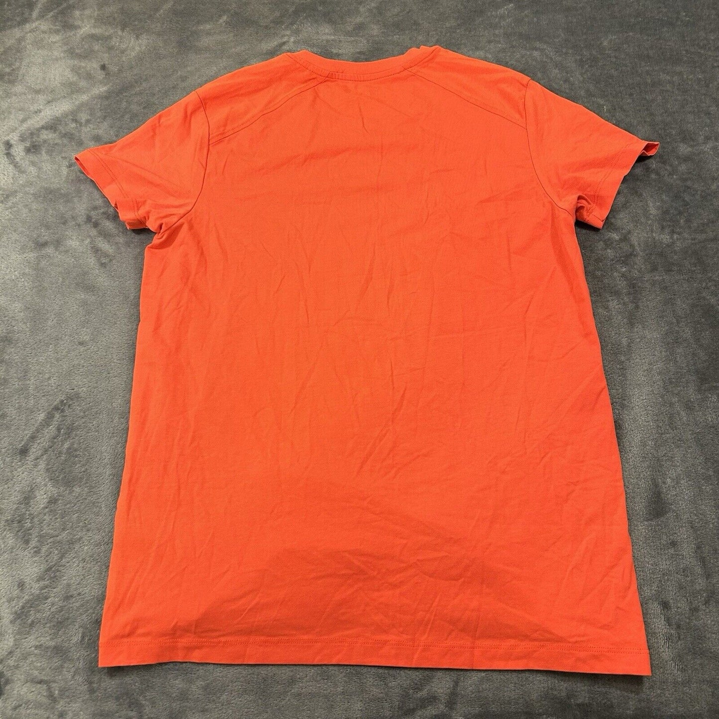 Kenneth Cole Shirt Mens Small Red Orange Short Sleeve Casual T-shirt V-neck