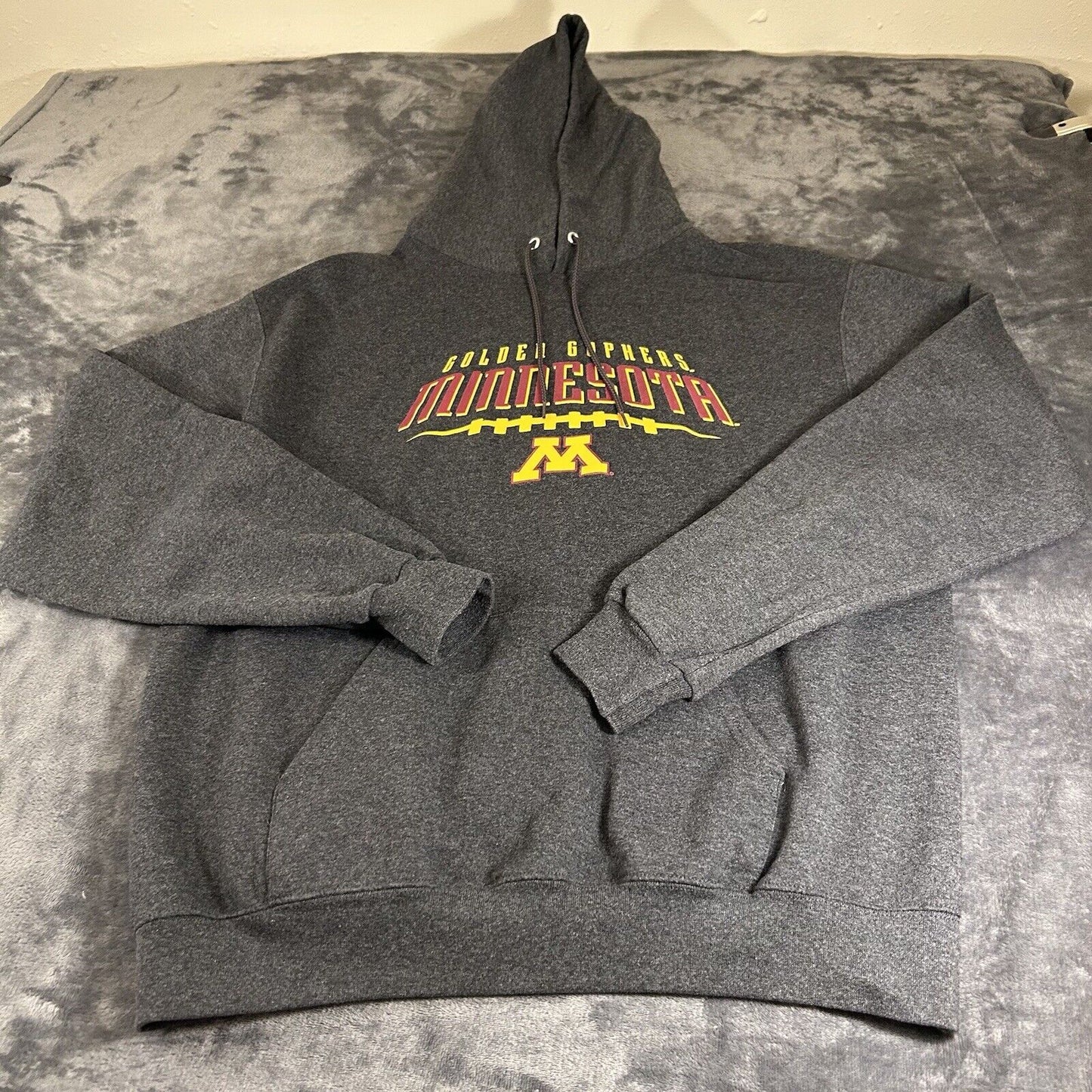 Champion Minnesota Gophers Sweater Mens Large Gray Hoodie Pullover Sweatshirt