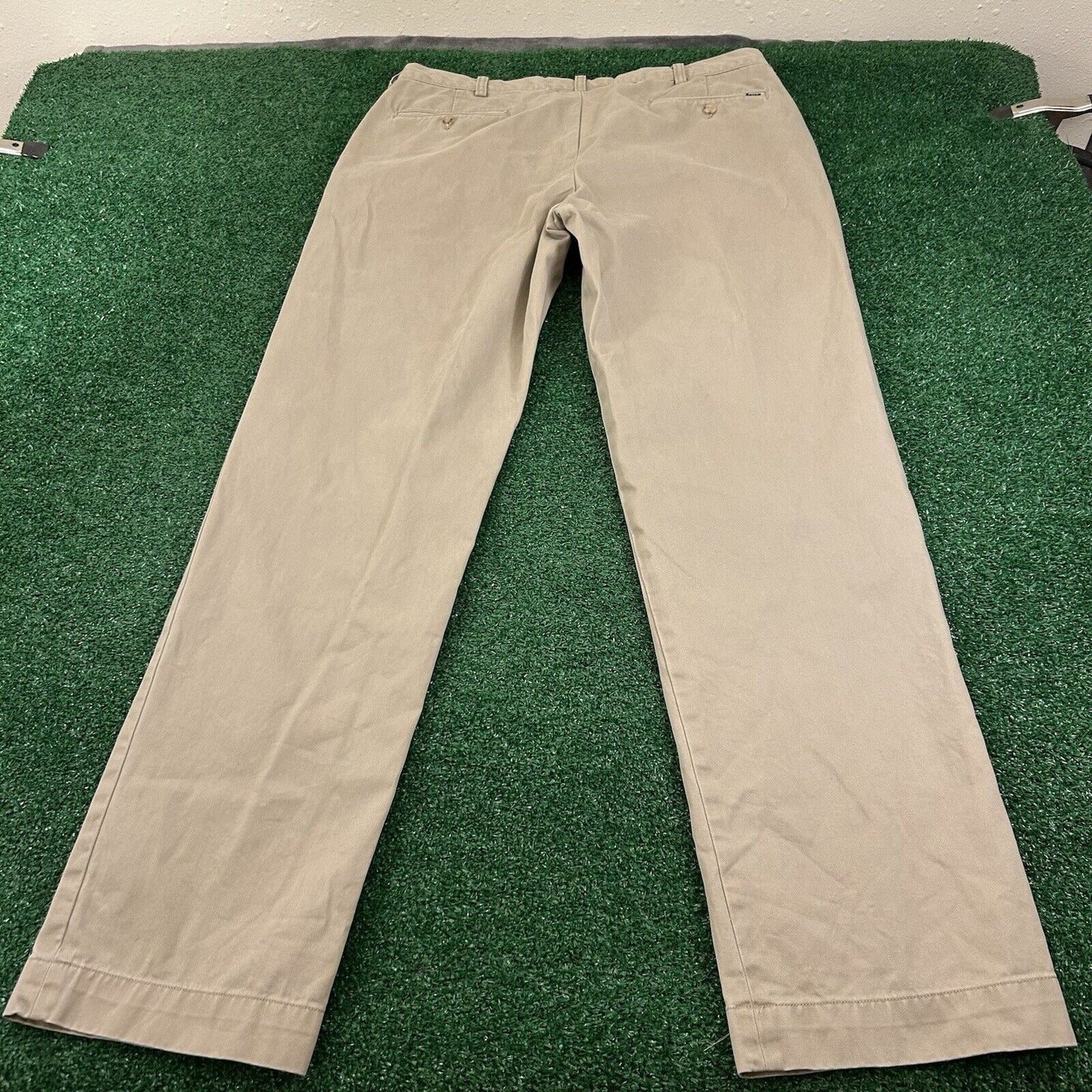Polo Ralph Lauren Chino Pants Mens 36x34" Beige Classic Fit Casual Preppy Work