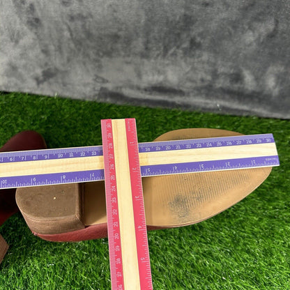 Madewell Reagan Chelsea Boots Womens 8.5 M Red Leather Ankle Booties Casual