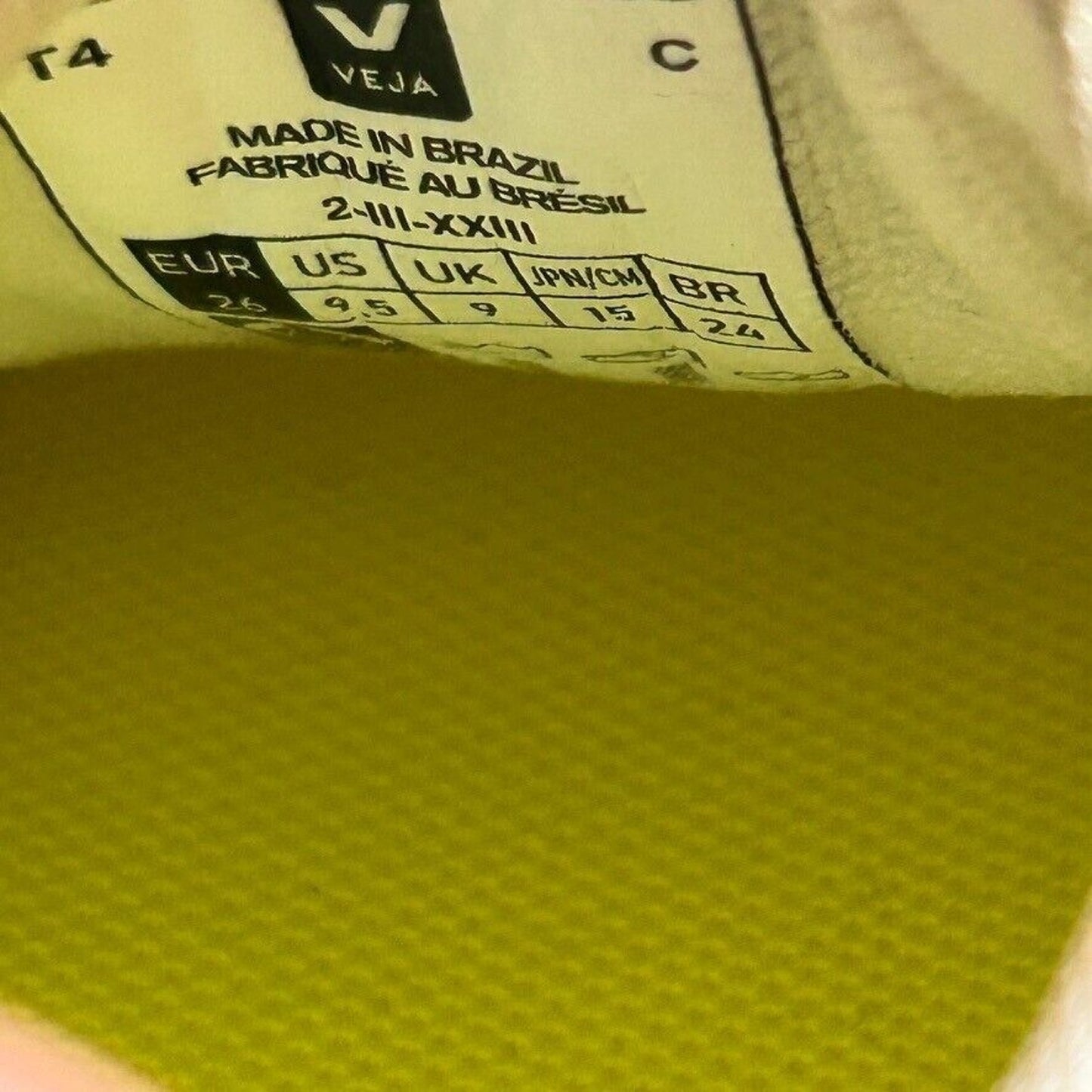 Veja Canary Elastic Lace Kids Sneakers Beige Purple Toddler Shoes 9.5C $105 Msrp