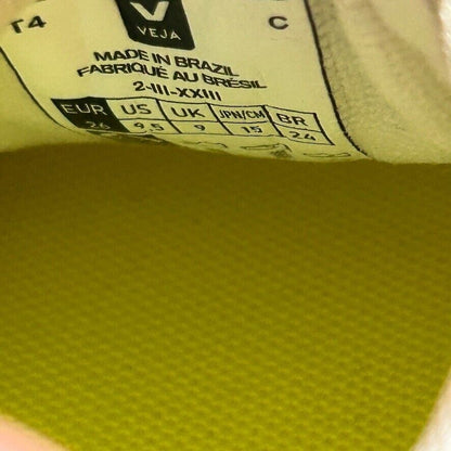 Veja Canary Elastic Lace Kids Sneakers Beige Purple Toddler Shoes 9.5C $105 Msrp