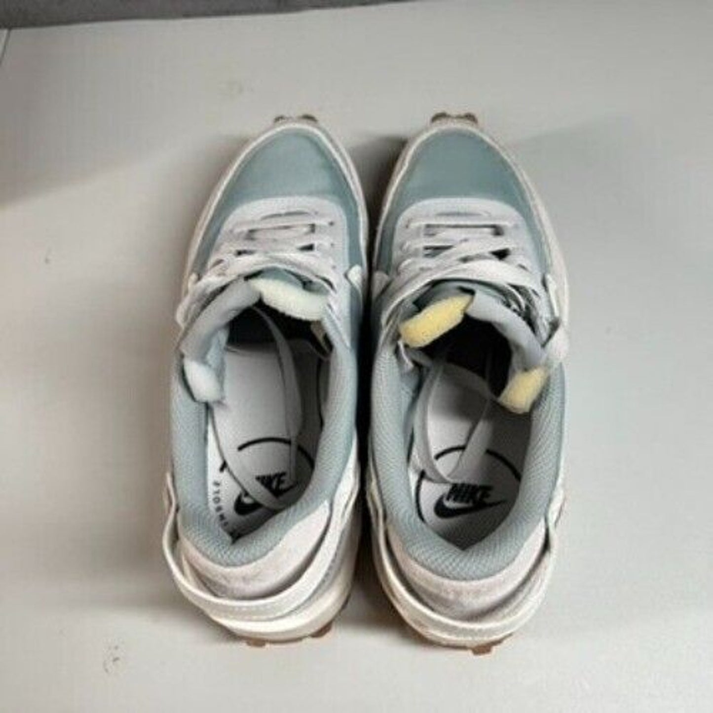 Nike Waffle Debut Sneakers Retro Style Blue Gray Running Athletic Womens 6.5