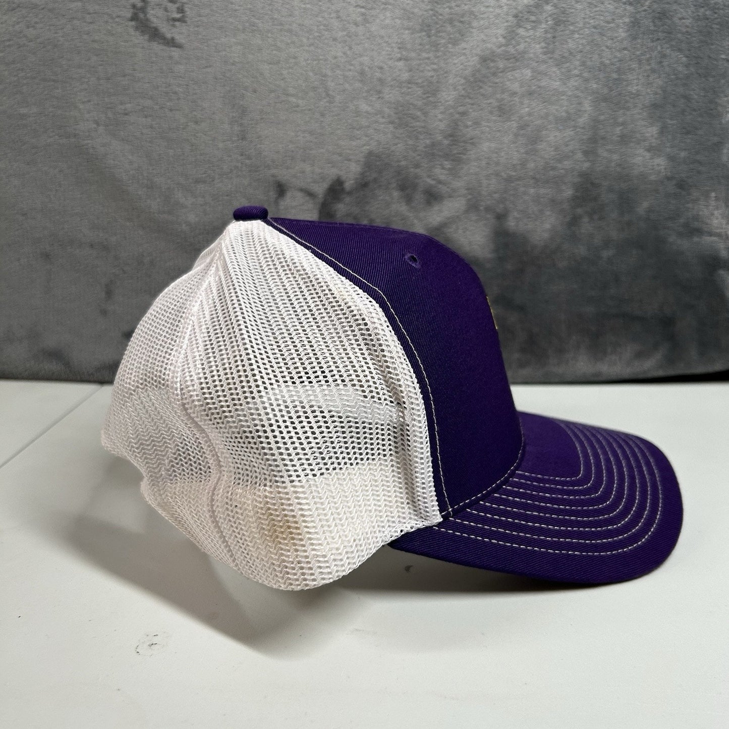 Planet Fitness Trucker Hat Cap Mens Snapback Purple White Employee Adjustable