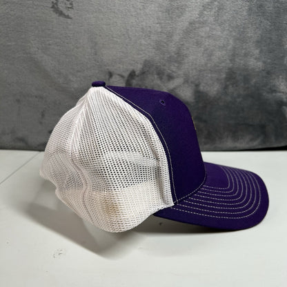 Planet Fitness Trucker Hat Cap Mens Snapback Purple White Employee Adjustable