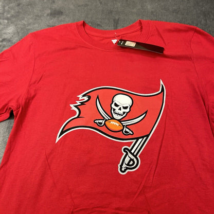 Tampa Bay Buccaneers Shirt LOT Mens Medium Gray Red Short Sleeve NFL Brady NEW