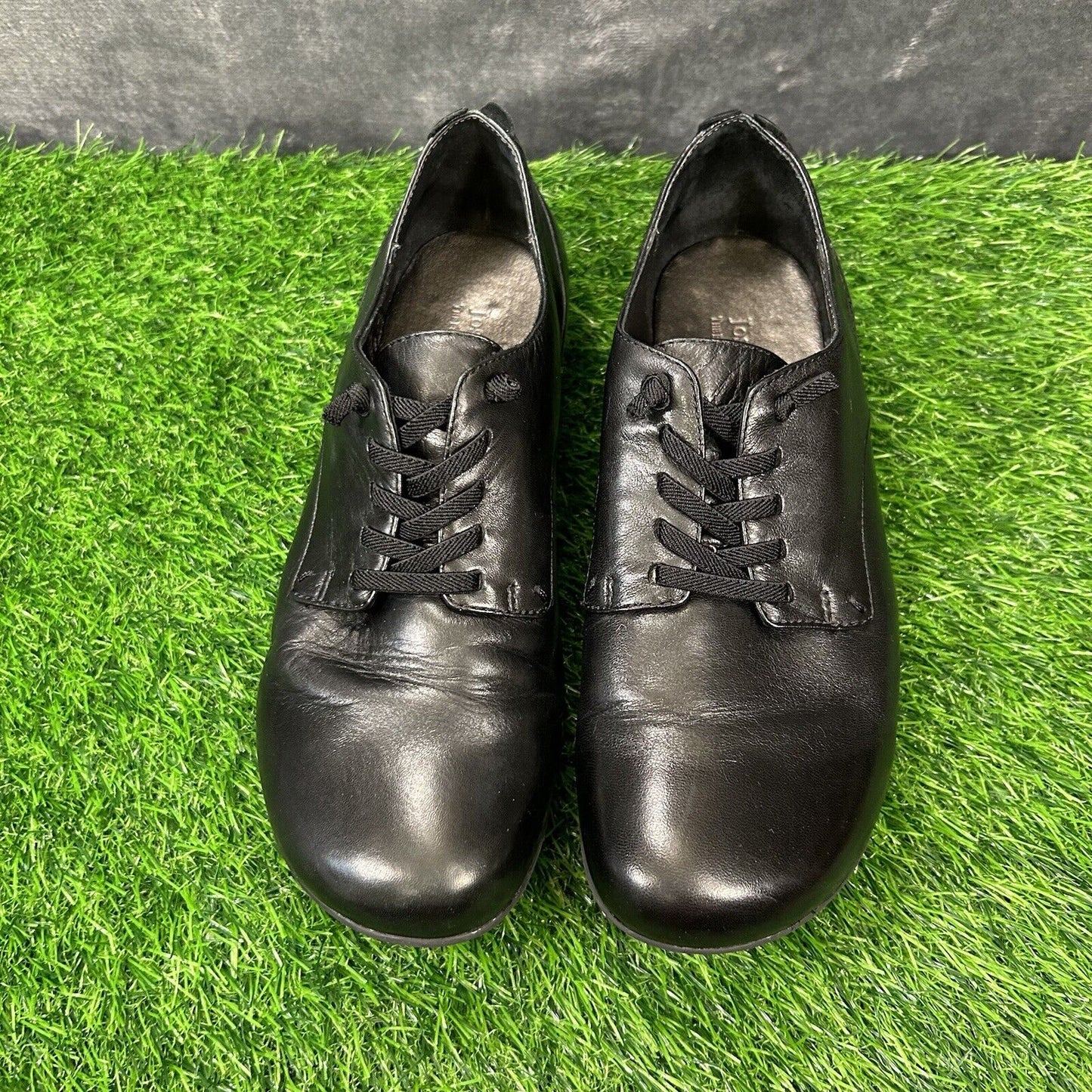 Josef Seibel Nally 11 Womens 9 Black Shoes Sneakers Leather Lace Up Casual