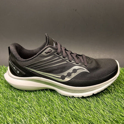 Saucony Kinavara 12 Womens 6.4 Black White Shoes Sneakers Athletic Running Gym