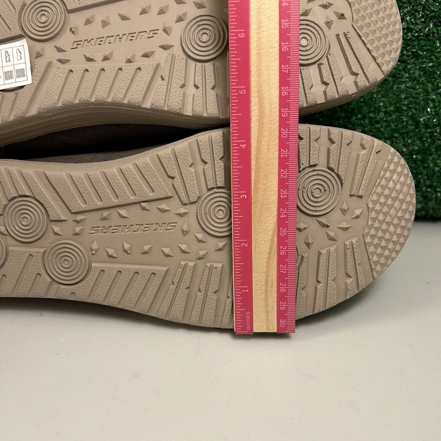 Skechers Melson Raymon Mens 11 Khaki Shoes Loafers Walking Comfort Slip On NEW