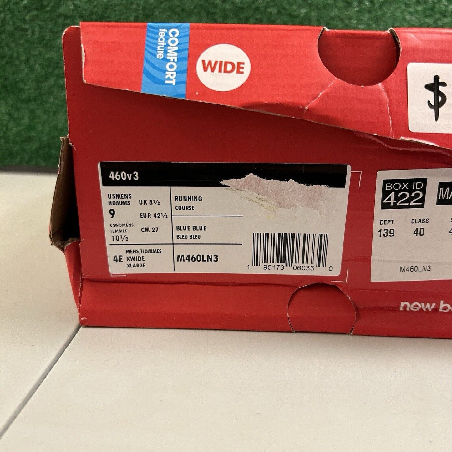 New Balance 460v3 Mens Size 9 4E Navy White Shoes Sneakers Athletic NEW