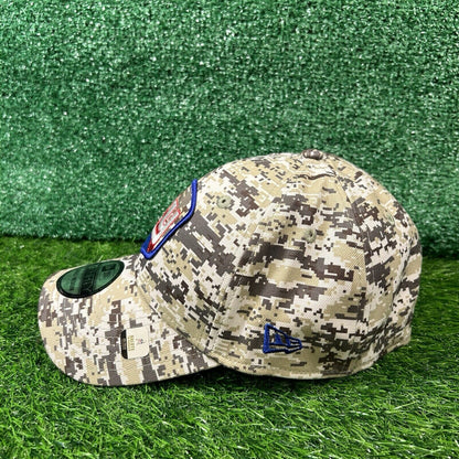 New York Giants Hat Cap Mens Small Medium Green Brown Camo Salute To Service NEW
