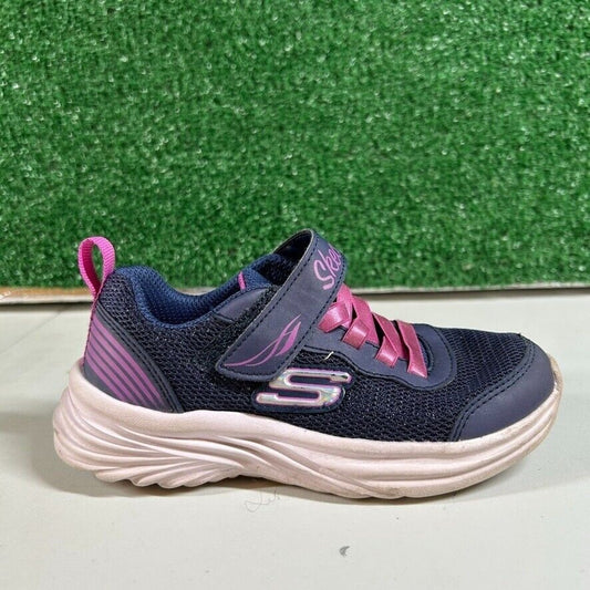 Skechers Kids Athletic Sneakers Pink Shoes Hook and Loop Closure Girls 11