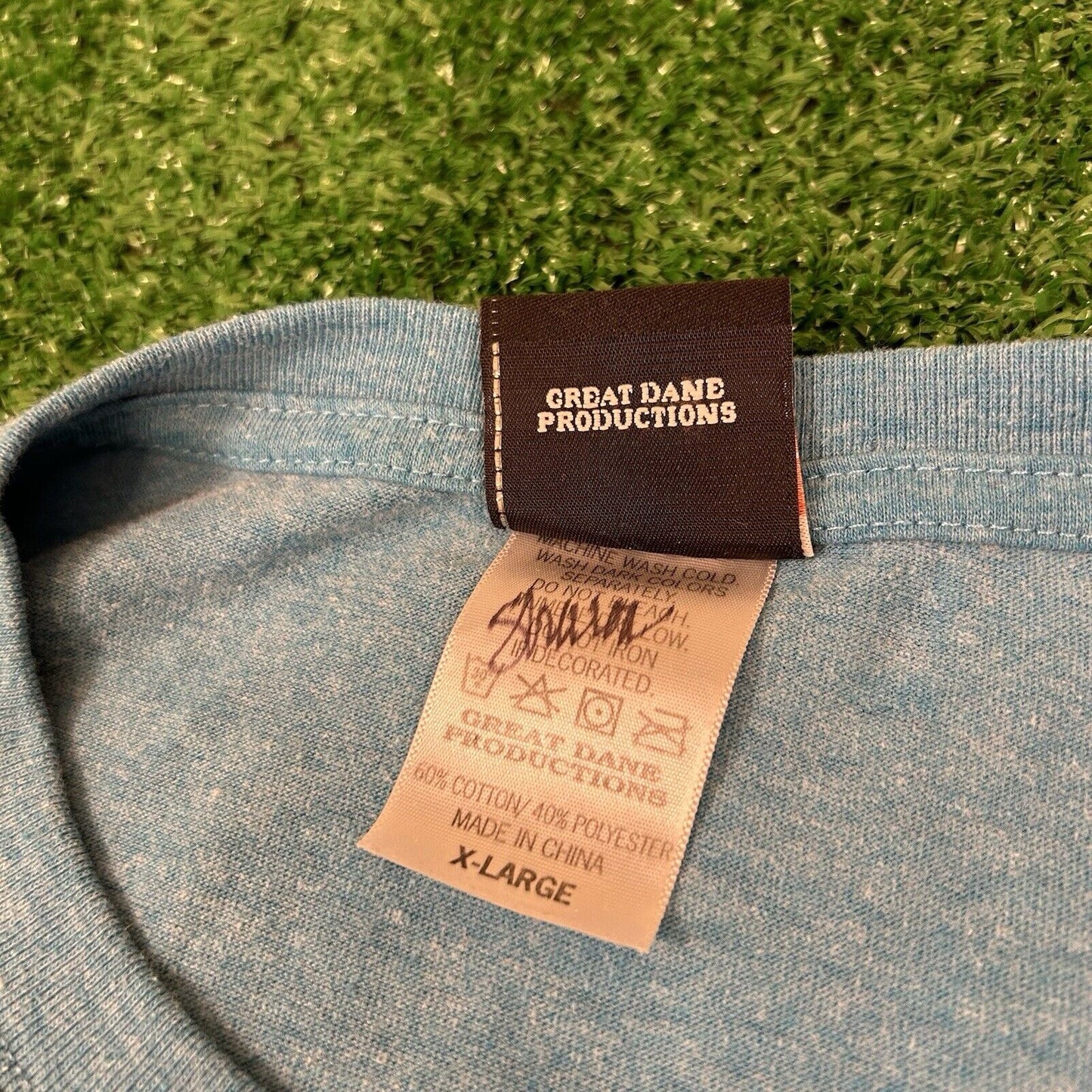 Harley Davidson Shirt Mens Extra Large Blue Short Sleeve Motorcycles Beach Y2K