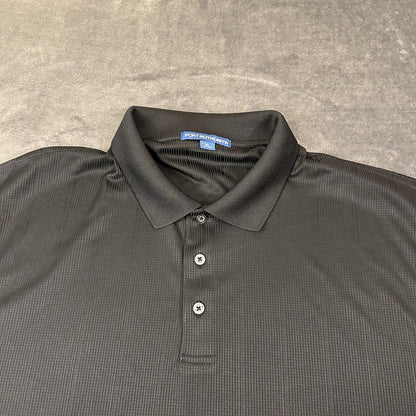 Port Authority Polo Shirt Mens Extra Large Black Short Sleeve Golf Casual