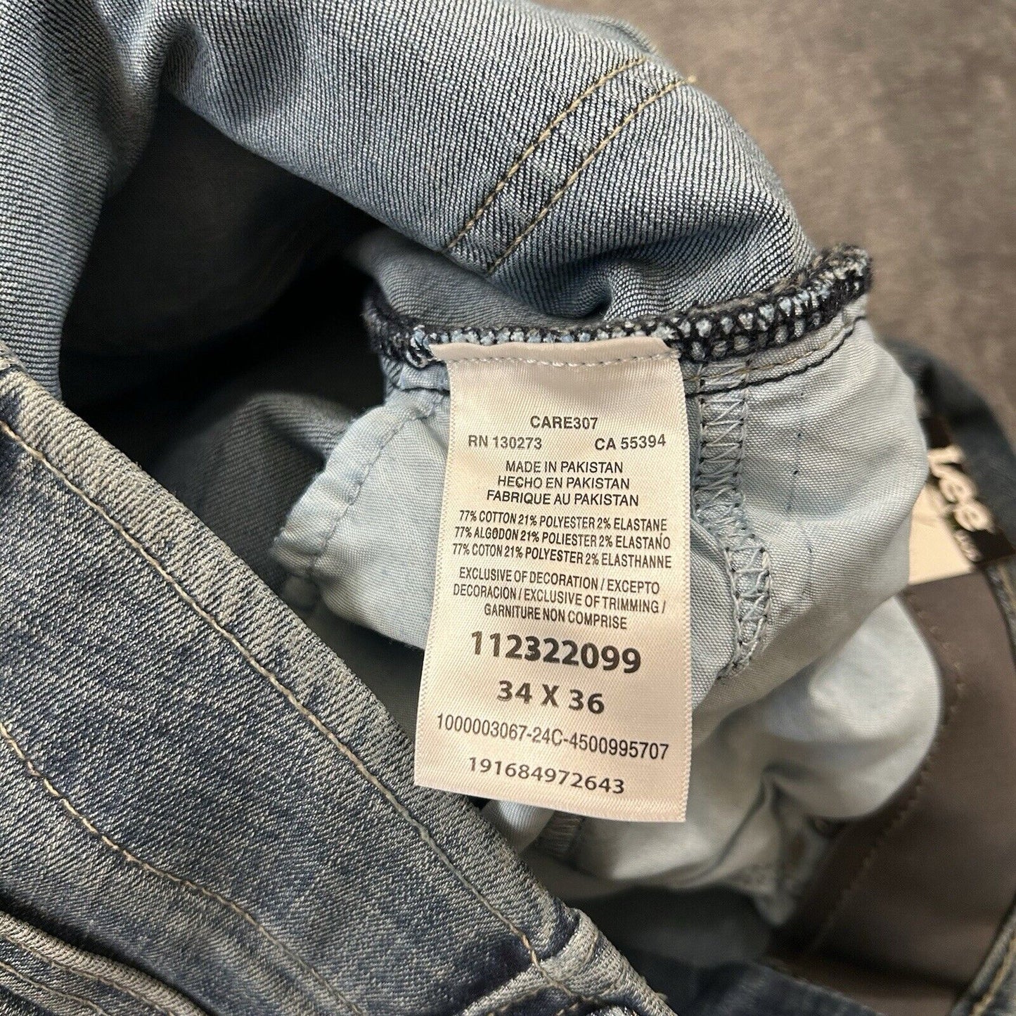 Lee Extreme Motion MVP Jeans Mens 34x36" Blue Relaxed Straight Denim Pants New