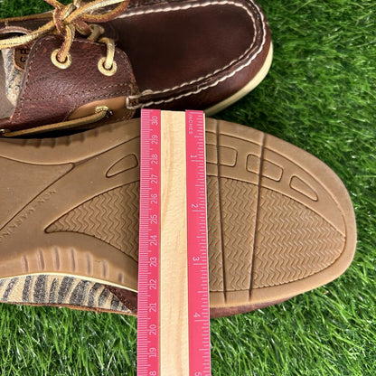 Sperry Top Sider Loafer Womens 9.5 M Brown Leather Boat Shoes Casual Outdoor