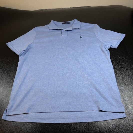 Polo Ralph Lauren Polo Shirt Mens Extra Large Blue Short Sleeve Golf Work Casual