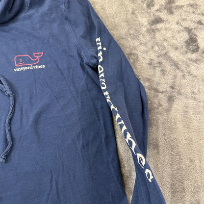 Vineyard Vines Sweater Womens Extra Small Blue Pullover Hooded Sweatshirt Casual