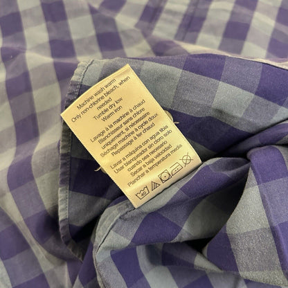 Goodthreads Shirt Mens Large Blue Check Work Preppy Button Up Long Sleeve