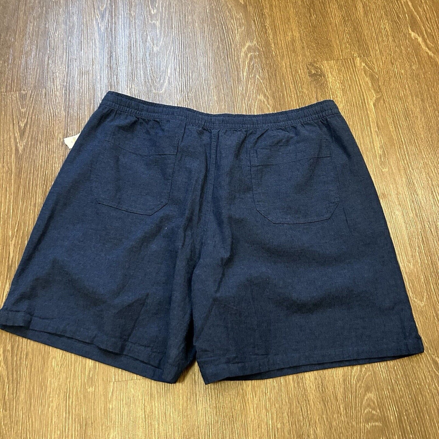 Gap Easy Chino Shorts Mens XXL 2XL 42" Blue Linen Beach Comfort Casual NEW