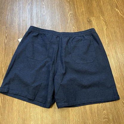 Gap Easy Chino Shorts Mens XXL 2XL 42" Blue Linen Beach Comfort Casual NEW