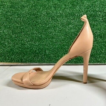 Gianni Bini Nude Heels Stiletto Sandals Slip On Outdoor Summer Womens 11 M