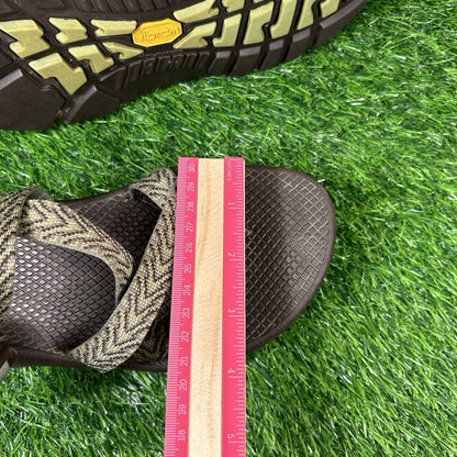 Chaco Zcloud 2 Sandals Womens 10 Green Brown Strappy Comfort Hiking Outdoor