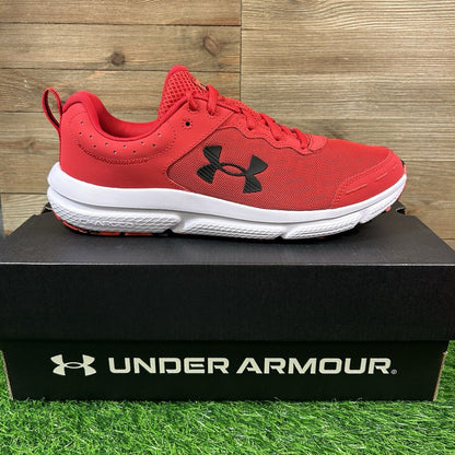 Under Armour Charged Assert 10 Mens Size 11 Red Shoes Sneaker Athletic NEW W/Box