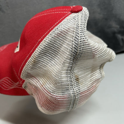 Berkley Trucker Hat Cap Mens Snapback Red White Catch More Fish Fishing Adjust