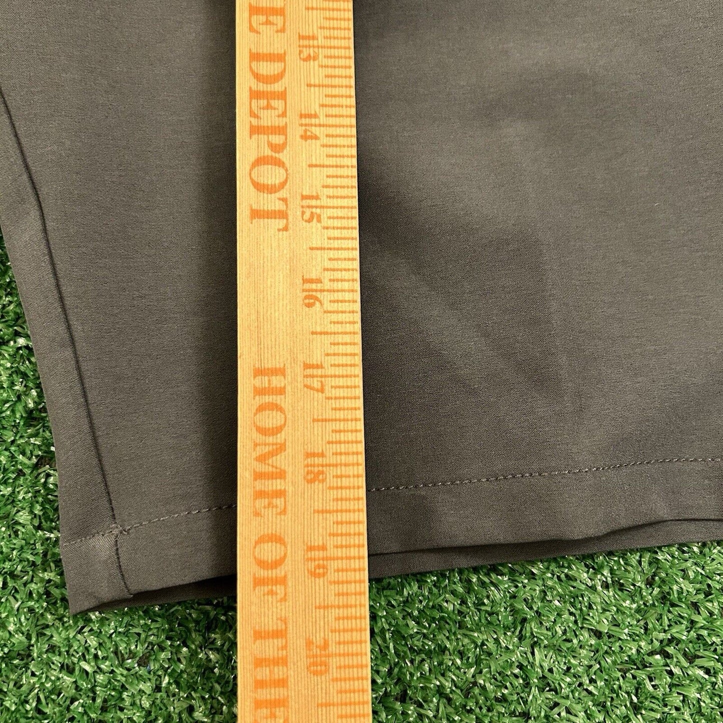 Hurley Chino Shorts Mens 30" Gray Flat Front Hybrid Heathered Stretch Casual New