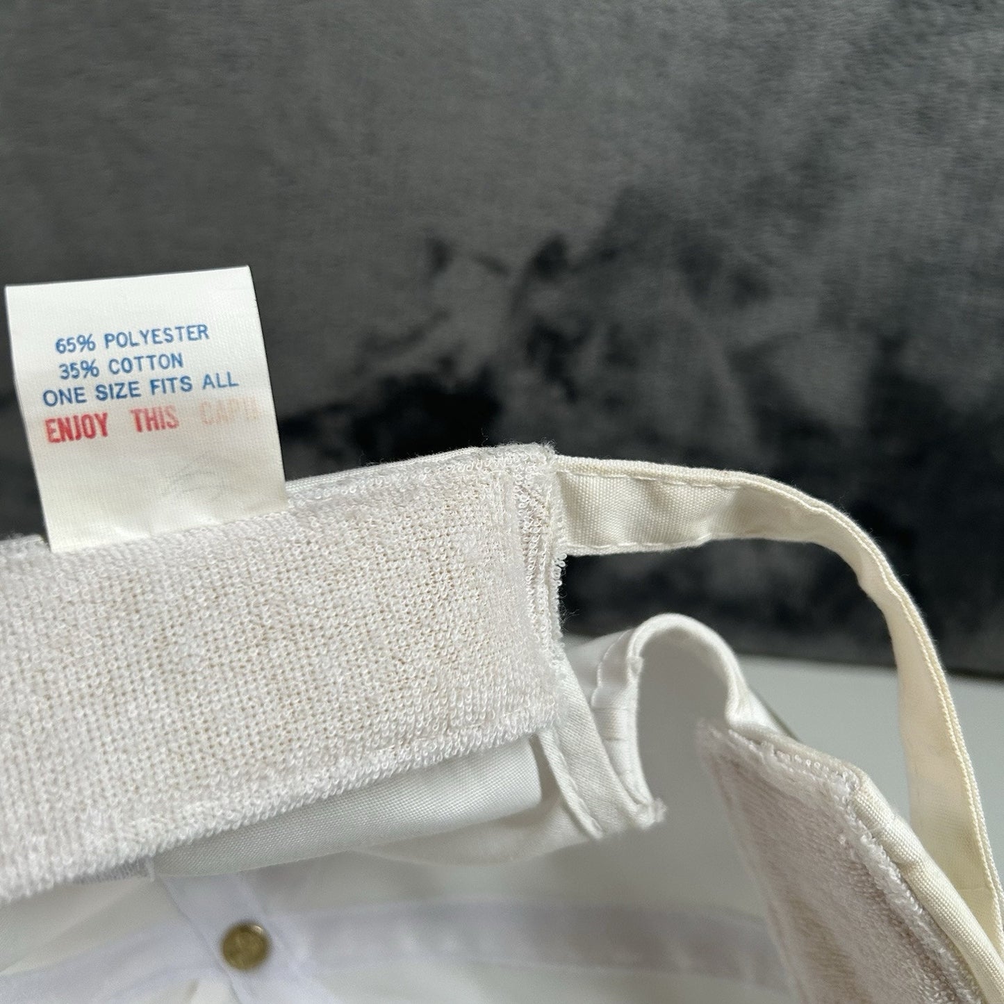 Vintage Potlatch Hat Cap Mens Strap Back White Green Rope Otto Cap Adjustable