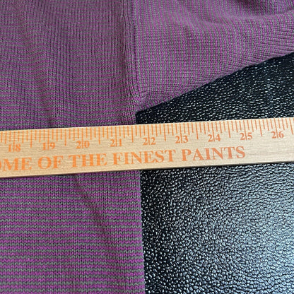 Levis Microstripe Crewneck Sweater Mens Medium Purple Green Sweatshirt NEW