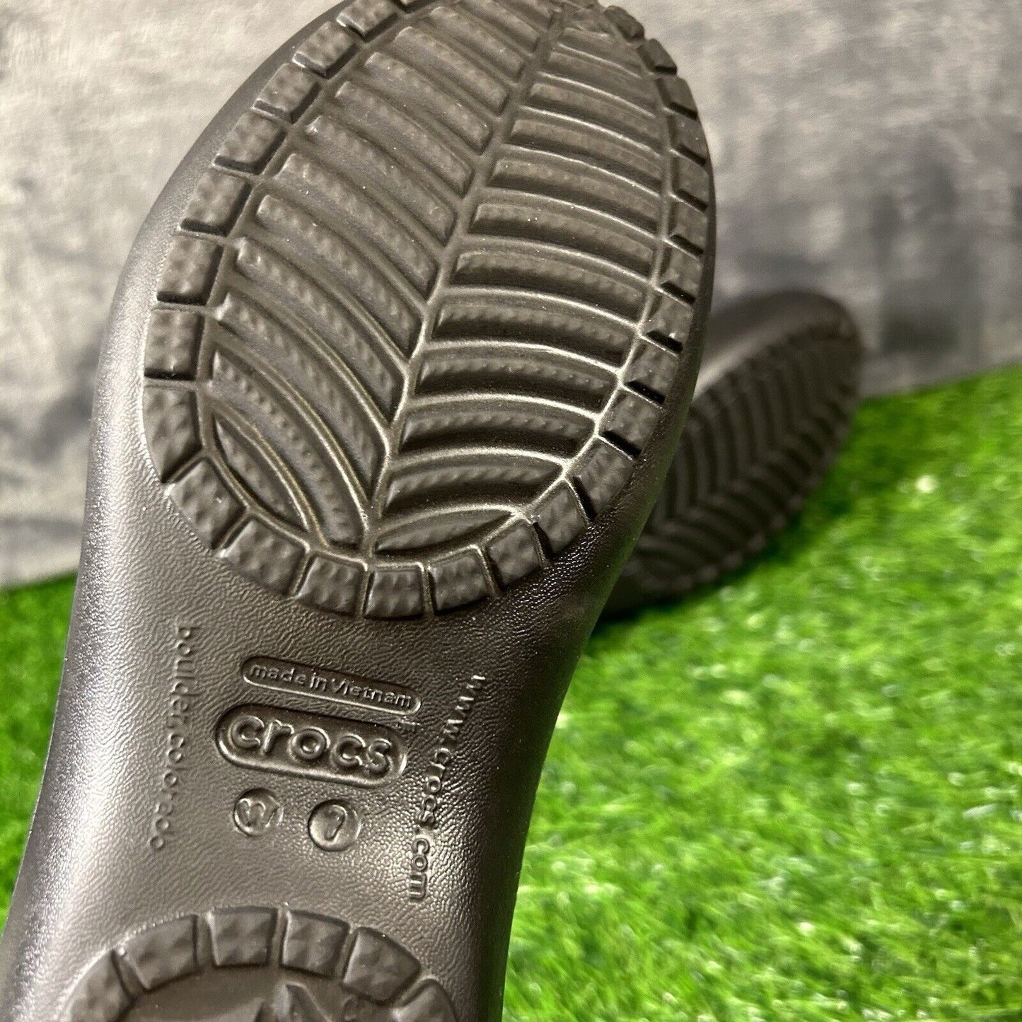 Crocs Kadee Flats Womens 7 Black Shoes Slip On Slingback Lightweight Comfort