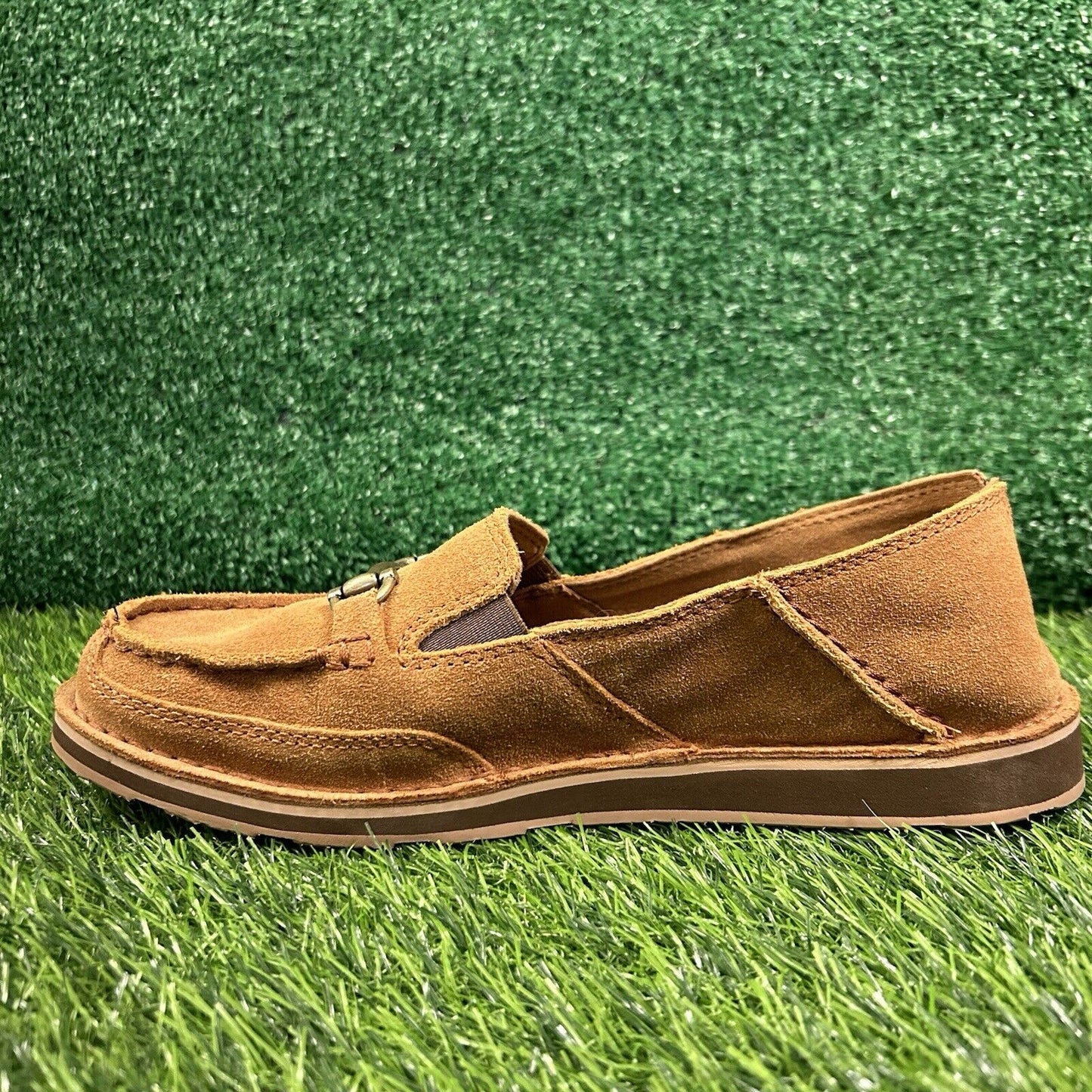 Ariat Bit Cruiser Loafers Womens 8.5 B Brown Leather Suede Shoes Slip On Comfort