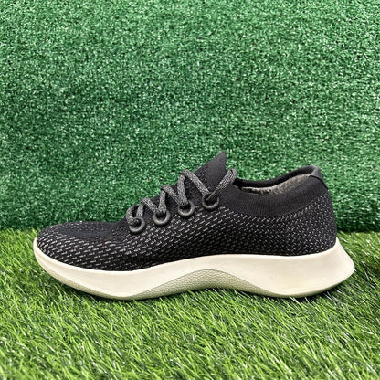 Allbirds Tree Dashers Women 10.5 Black Beige Shoes Sneaker Athletic Running