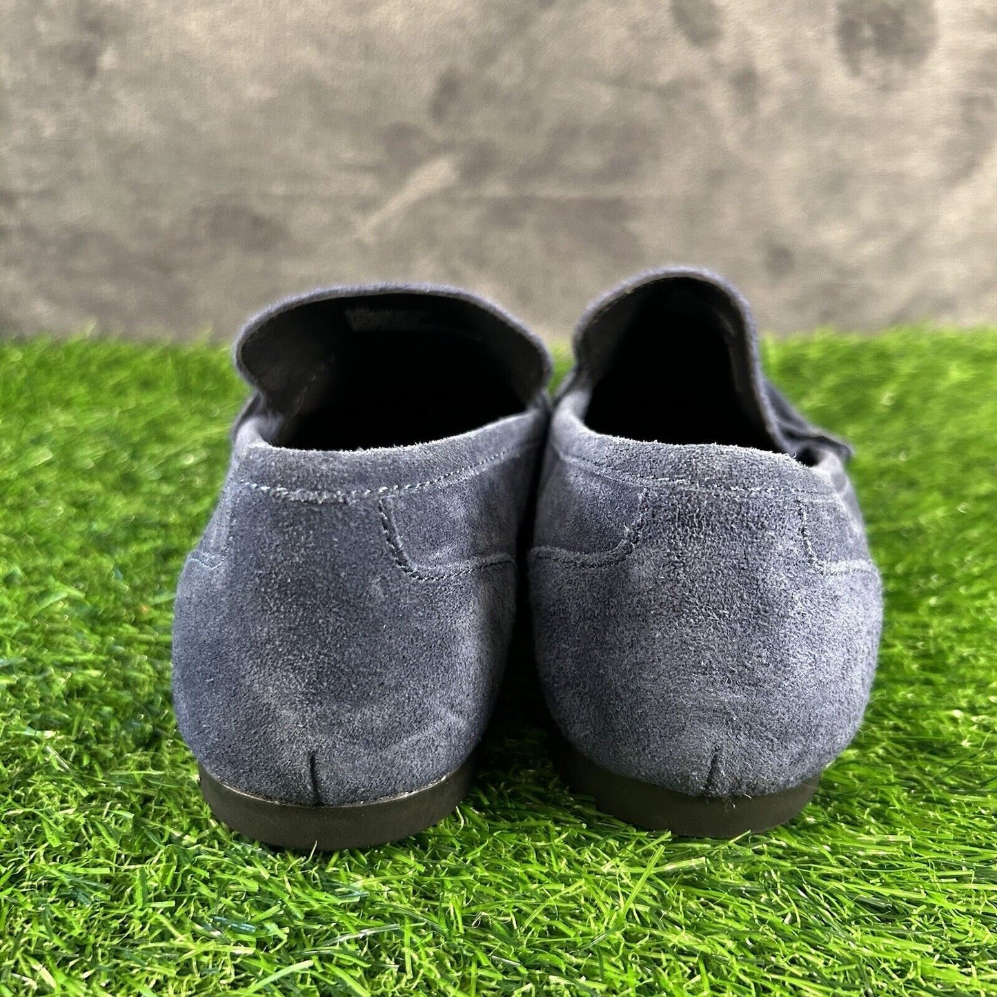 Born Malena Loafer Womens 6.5 M Blue Suede Leather Shoes Slip On Casual Comfort