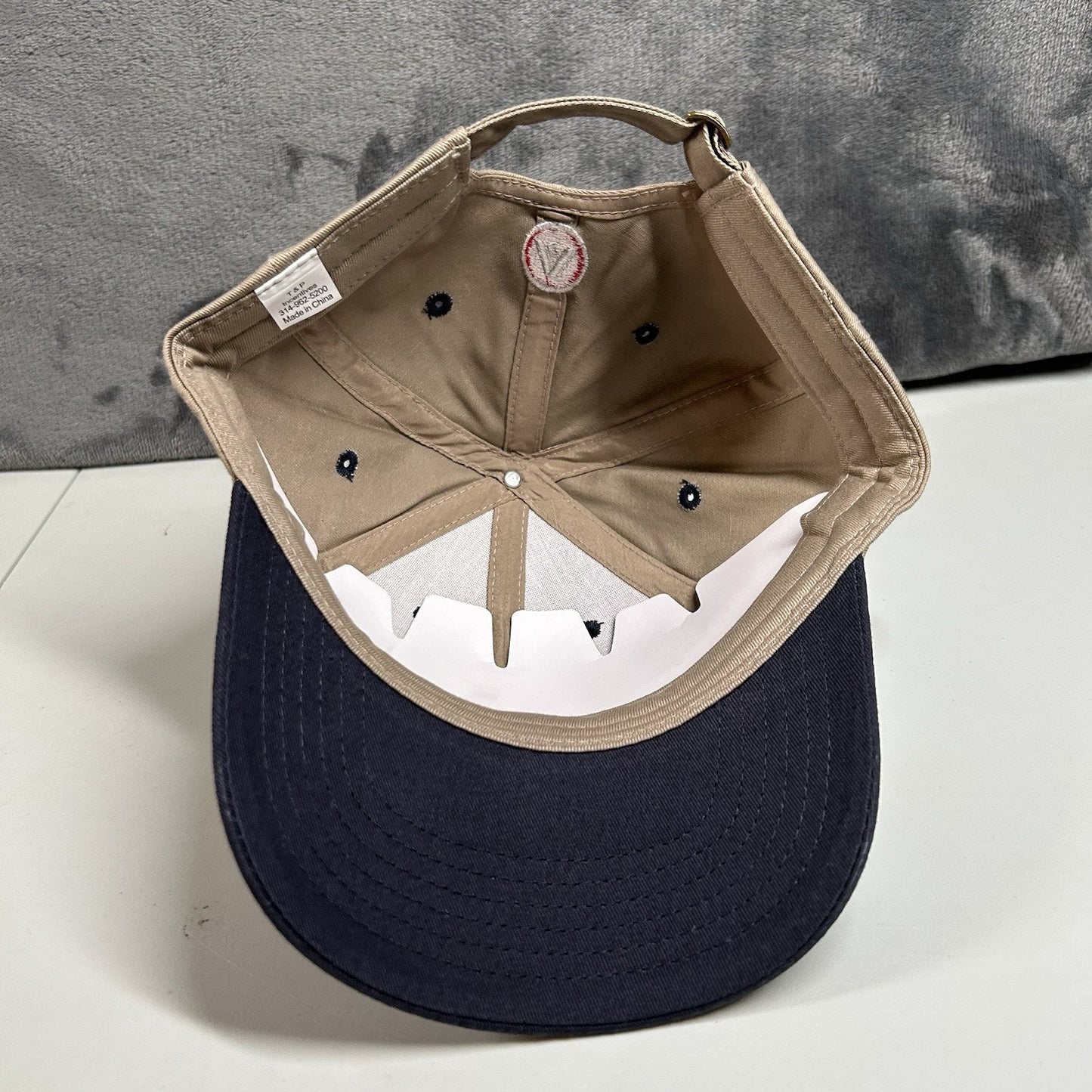 HD Supply Waterworks Baseball Hat Cap Mens Strap Back Brown Navy Adjustable New