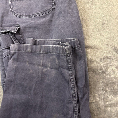 Carhartt Flame Resistant Pants Mens 40x30” Blue Chino Work Outdoor Side Pockets