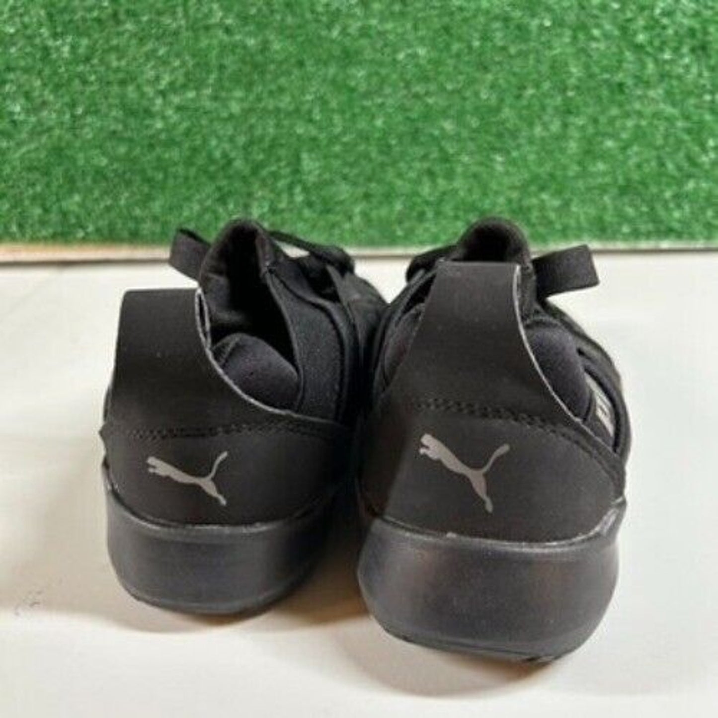 Puma Softride Enzo Sneakers Kids Athletic Running Shoes Black 3.5Y (See Pics)