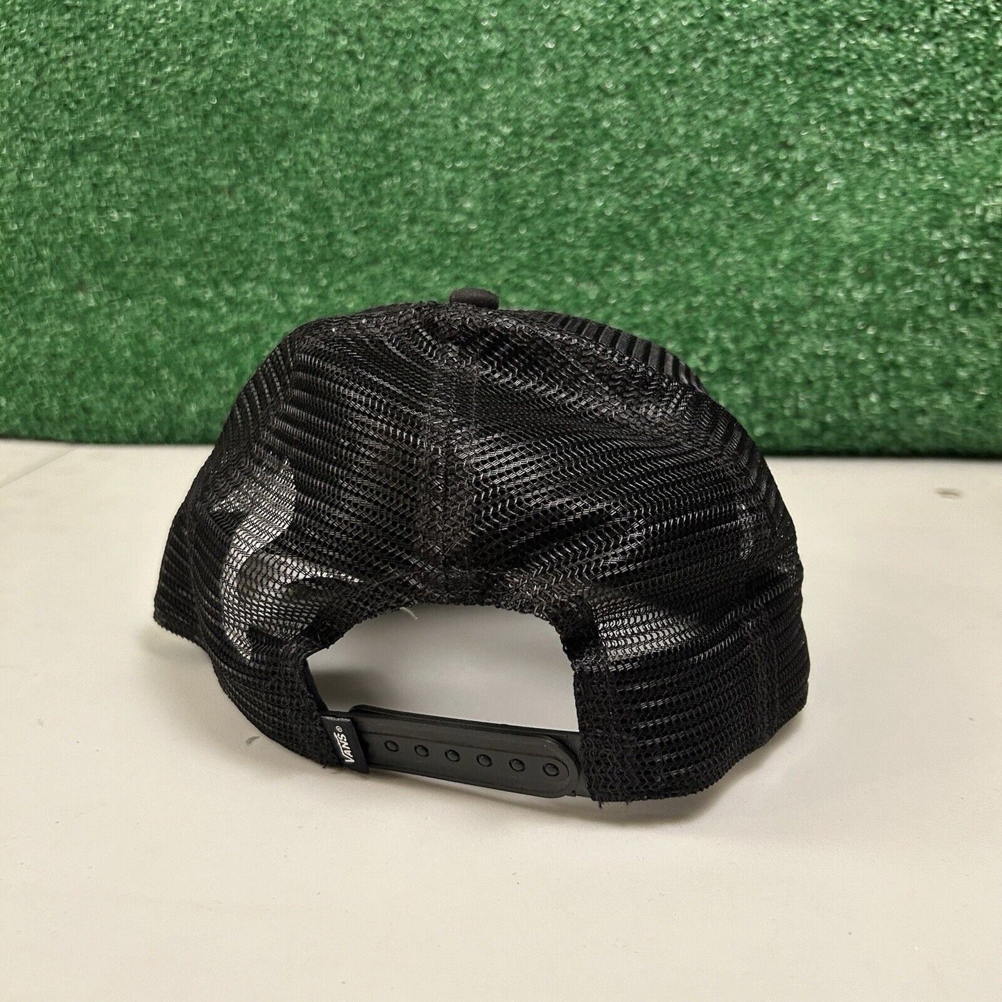 Vans Surf Patch Trucker Hat Cap Mens Snapback Blue Black Skater Surfer Outdoor