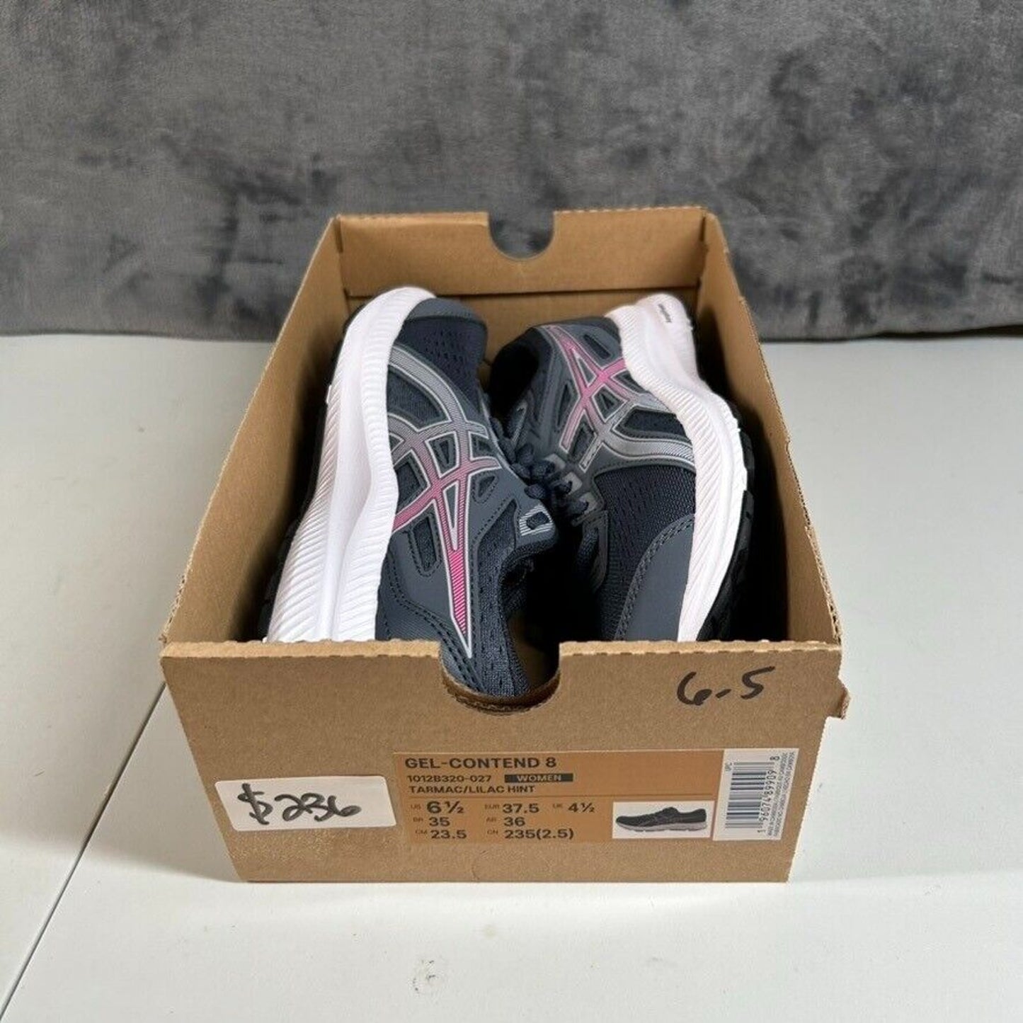 Asics Gel Contend 8 Running Athletic Shoes Sneakers Blue Pink Womens 6.5 New