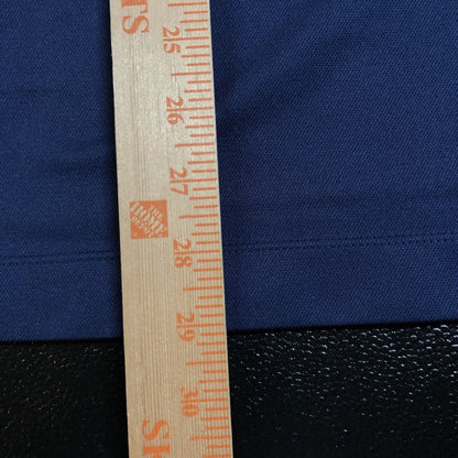 Nike Golf Polo Shirt Mens Large Navy White Dri-Fit Athletic Comfort Short Sleeve